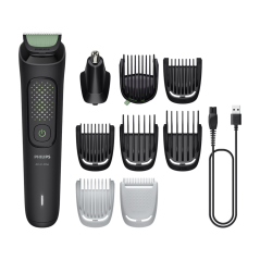 Philips 3000 Series MG3945 All-in-One Trimmer - Versatile, Precision Grooming Tool in Black - SKU: 8720689026635